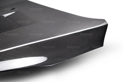 Seibon 15-16 Ford Focus TS-Style Gloss Finish Carbon Fiber Hood 3