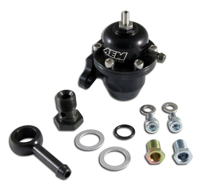 AEM 96-97 Acura CL / 94-97 Accord / 96-00 Civic Ex Black Adjustable Fuel Pressure Regulator - Accord & Integra