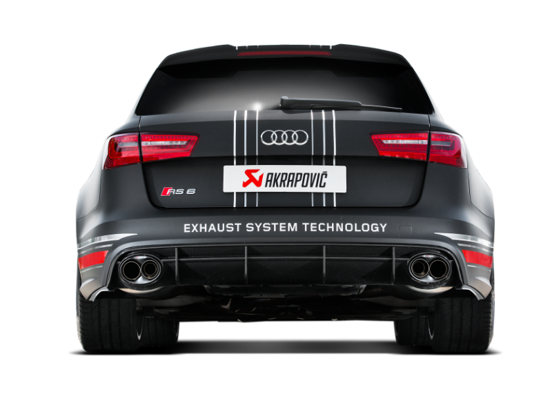 Akrapovic 14-17 Audi RS6 Avant (C7) Evolution Line Cat Back (Titanium) w/ Carbon Tips 4