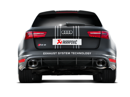 Akrapovic 14-17 Audi RS6 Avant (C7) Evolution Line Cat Back (Titanium) w/ Carbon Tips 4