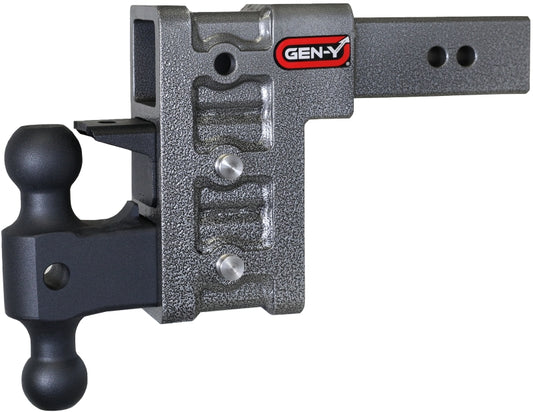 GEN-Y Hitch Gen-Y Mega Duty 2.5in Shank 6in Drop 3K TW 21K Hitch w/GH-061 Dual-Ball/GH-062 Pintle Lock