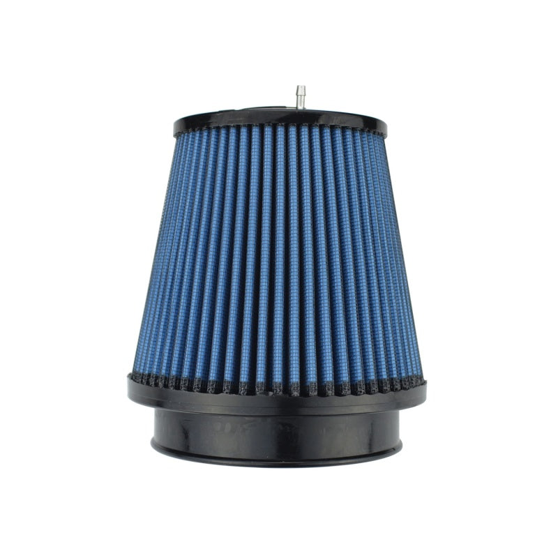 Injen NanoWeb Dry Air Filter 4.0 Flange w/ShurLok / 5.63 Base OD /6.0 Tall /4.0 Top w/Barb Fitting 0