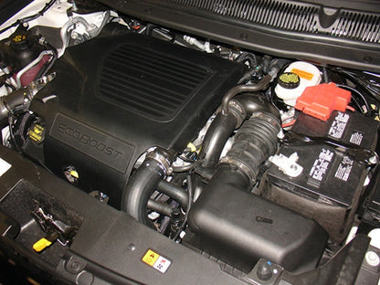 Injen 13 Ford Explorer Sport 3.5L EcoBoost V6 Wrinkle Black Tuned Intake w/ Dry Web Filter 2