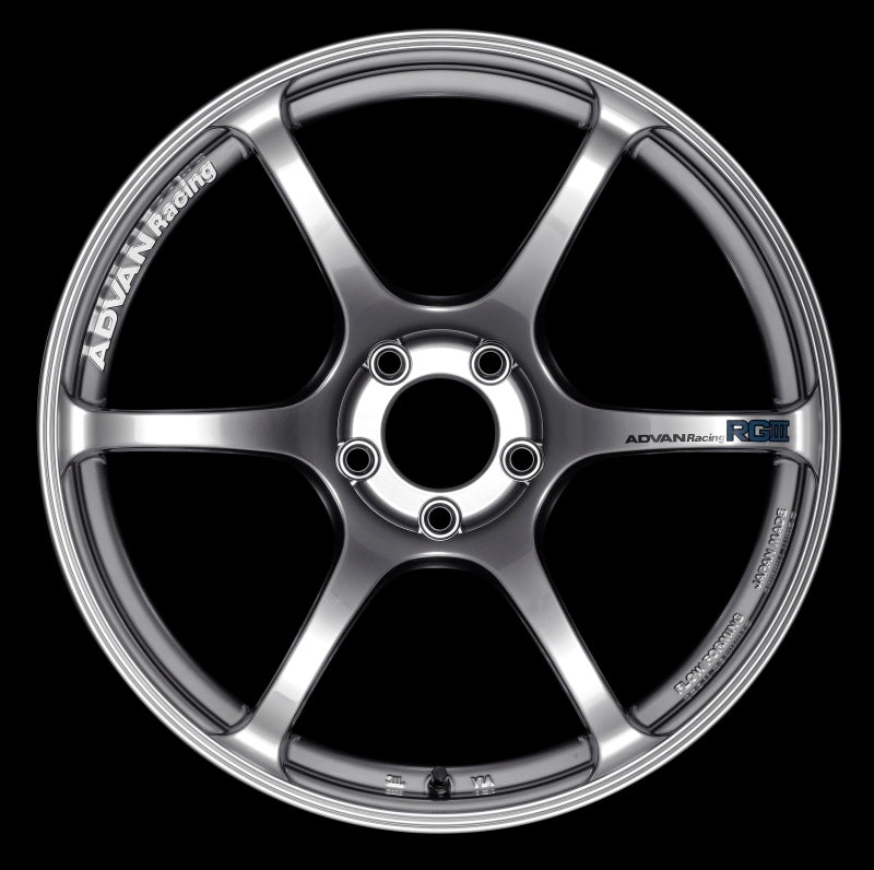 Advan RGIII 18x9.0 +25 5-114.3 Racing Hyper Black Wheel 0