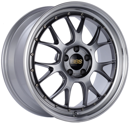 BBS LM-R 19x8.5 5x112 ET38 Diamond Black Center Diamond Cut Lip Wheel -82mm PFS/Clip Required 1