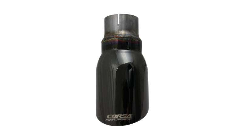 CORSA Performance Corsa Single Universal 2.5in Inlet / 4in Outlet Black PVD Pro-Series Tip Kit