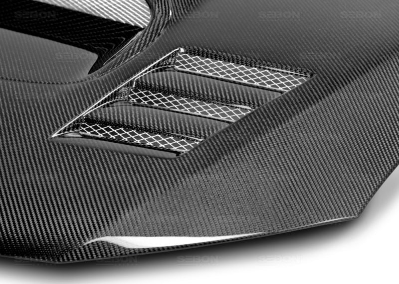 Seibon 08-09 Subaru WRX/STi CWII-style Carbon Fiber Hood 3