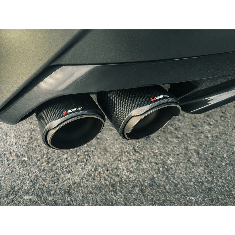 Akrapovic 2019 BMW Z4 M40i (G29) Slip-On Line (Titanium) w/Carbon Fiber Tips 2