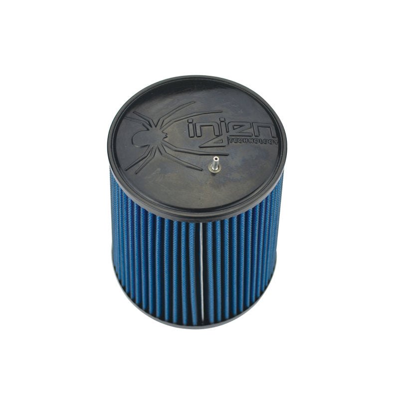 Injen NanoWeb Dry Air Filter 5.00in Inlet w/ShurLok 6.50in Base/ 5.00in Top w/ Barb Fitting 4