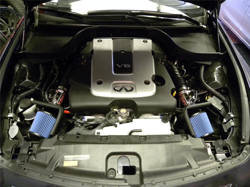 Injen 12 Infiniti G25 2.5L V6 Dual Polished Short Ram Intake w/ MR Technology 3