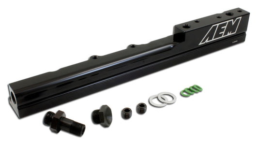 AEM 99-00 Honda Civic Si Black Fuel Rail - Integra