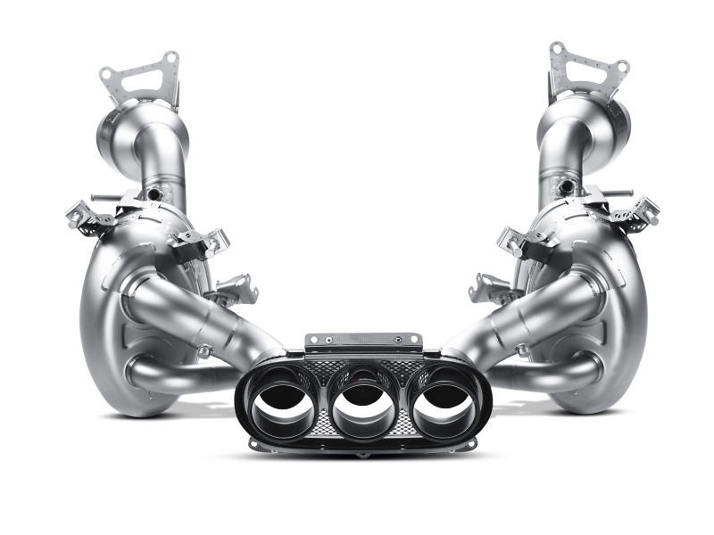 Akrapovic 10-15 Ferrari 458 Italia/458 Spyder Slip-On Line (Titanium) w/ Carbon Tips 1