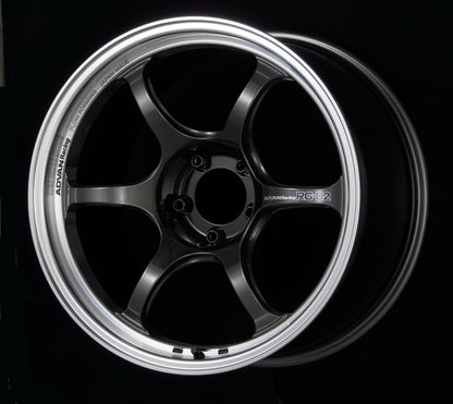 Advan RG-D2 17x8.0 +44 5-114.3 Machining & Black Gunmetallic Wheel 1