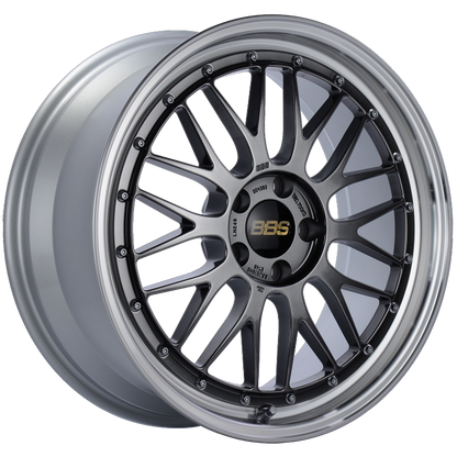 BBS LM 19x8.5 5x112 ET48 Diamond Black Center Diamond Cut Lip Wheel -82mm PFS/Clip Required 0