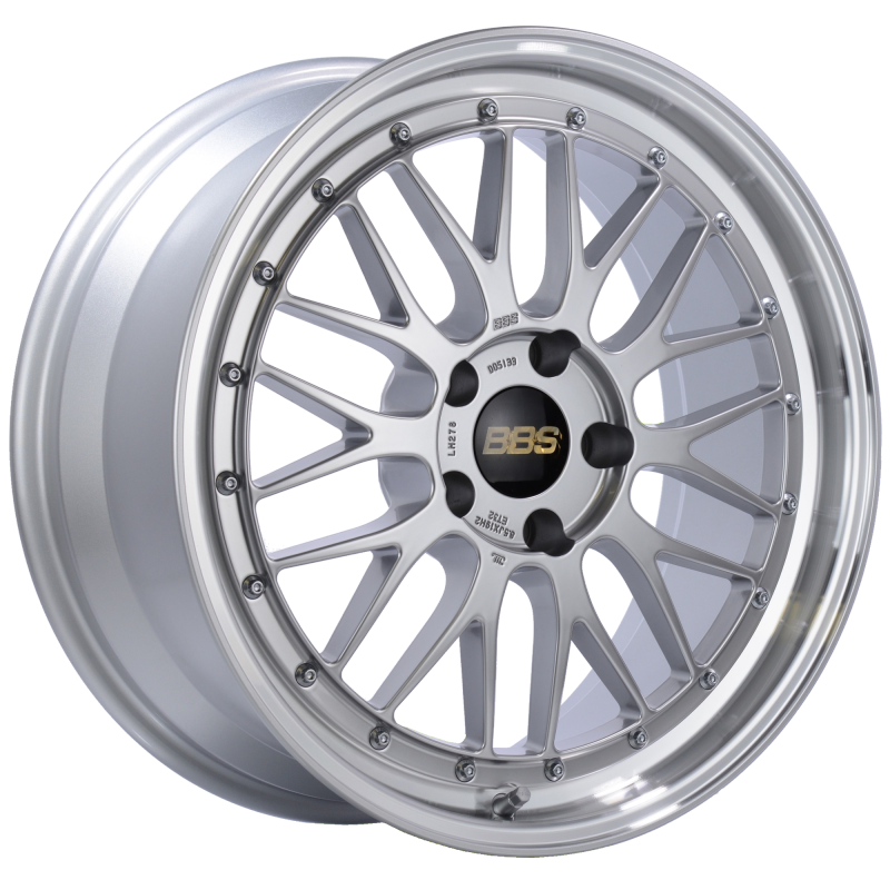 BBS LM 20x10 5x120 ET45 Diamond Silver Center Diamond Cut Lip Wheel -82mm PFS/Clip Required 0