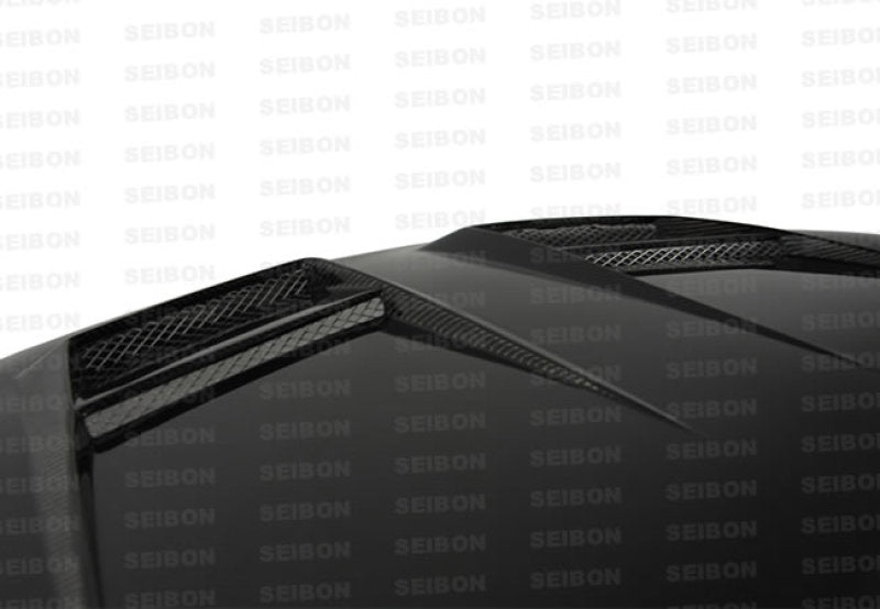 Seibon 10-11 VW Golf GTI 5K/MK6 DV Carbon Fiber Hood w/ Shaved Emblem 1