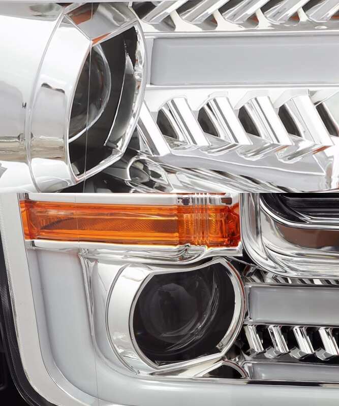 AlphaRex 15-17 Ford F-150 PRO-Series Projector Headlights Plank Style Chrm w/Activ Light/Seq Signal - F-150 & Raptor