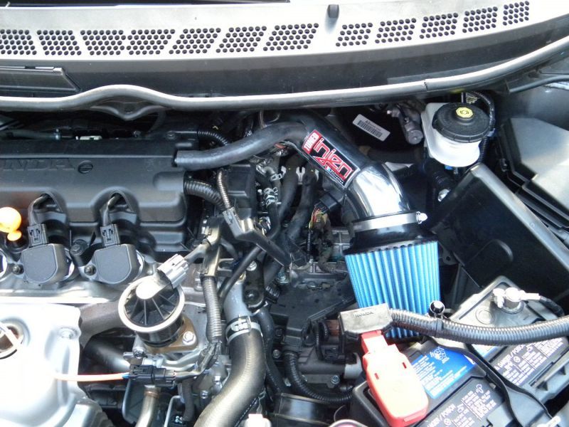 Injen 06-11 Honda Civic Ex 1.8L 4cyl Polished Tuned Air Intake w/ MR Tech/Nano-Fiber Dry Filter 3