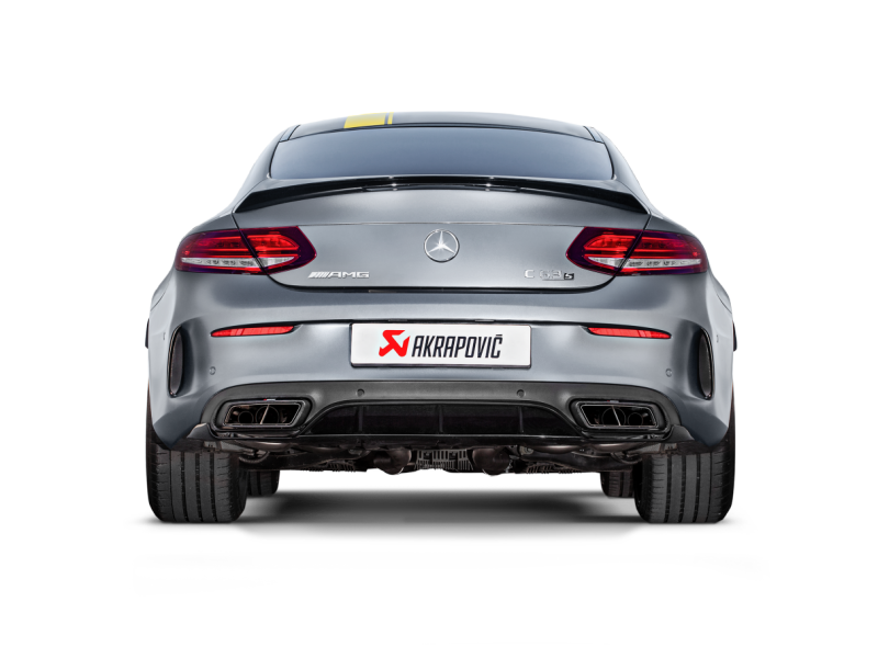 Akrapovic 16-17 AMG C63 Coupe Evolution Line Cat Back (Titanium) w/ Carbon Tips (Req. Link Pipe) 3