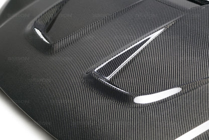 Seibon 2016-2017 Honda Civic Coupe/Sedan/Hatchback MR-Style Carbon Fiber Hood 2