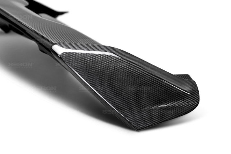 Seibon 2015-2017 Ford Focus ST/RS Hatchback Carbon Fiber Rear Spoiler (3rd Brake Light Not Included) 3