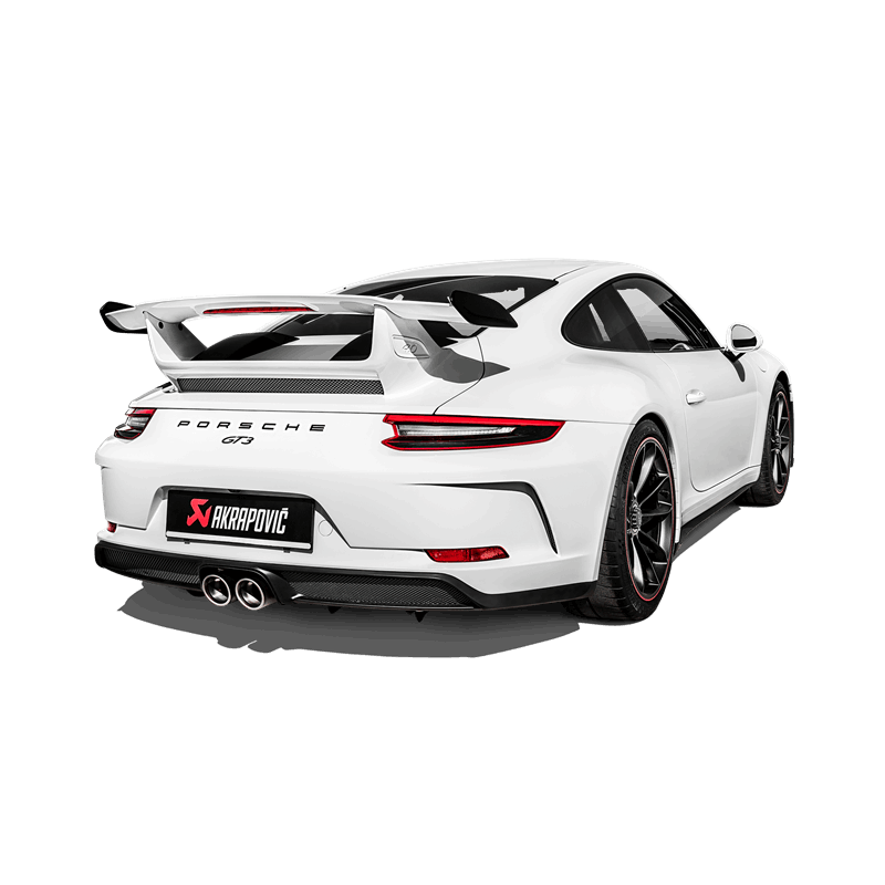 Akrapovic 2018 Porsche 911 GT3 (991.2) Slip-On Race Line (Titanium) w/Titanium Tail Pipe Set 2