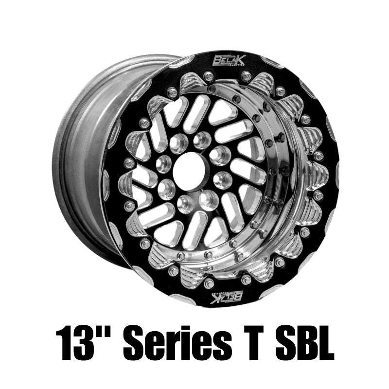 Belak Wheels Belak 13x10 / 5in BS / 4x100 BP / High Pad / Series Twisted Wheel - Single Beadlock