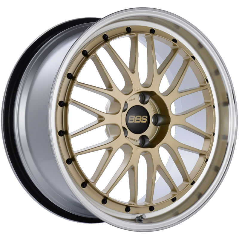 BBS LM 20x9.5 5x114.3 ET40 CB66 Gold Center Diamond Cut Lip Wheel 0
