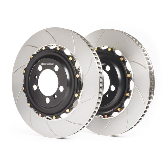 GiroDisc Chevrolet Corvette Z06 (C8 w/Z07 CCM / Use Iron R Pad Shape) Slotted Front Rotors 0