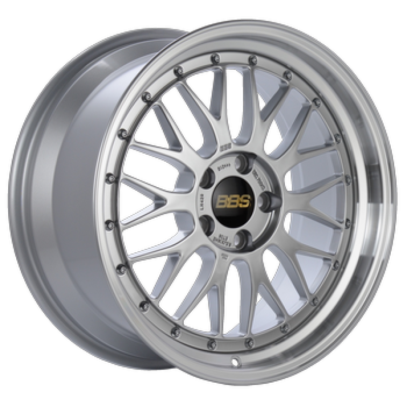 BBS LM 18x9 5x114.3 ET42 Diamond Silver Center Diamond Cut Lip Wheel - 82mm PFS/Clip Required 0