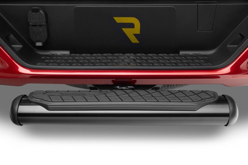 Go Rhino 4in Oval Hitch Step - Black