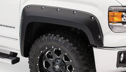 Bushwacker 16-18 GMC Sierra 1500 Pocket Style Flares 4pc - Black - Silverado & Sierra