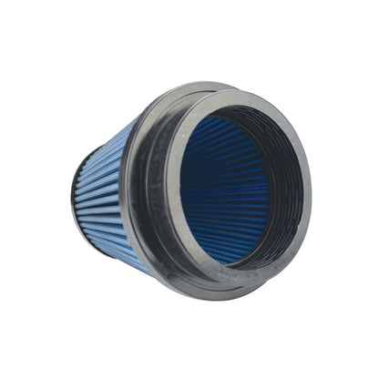 Injen NanoWeb Dry Air Filter 4.0 Flange w/ShurLok / 5.63 Base OD /6.0 Tall /4.0 Top w/Barb Fitting 3