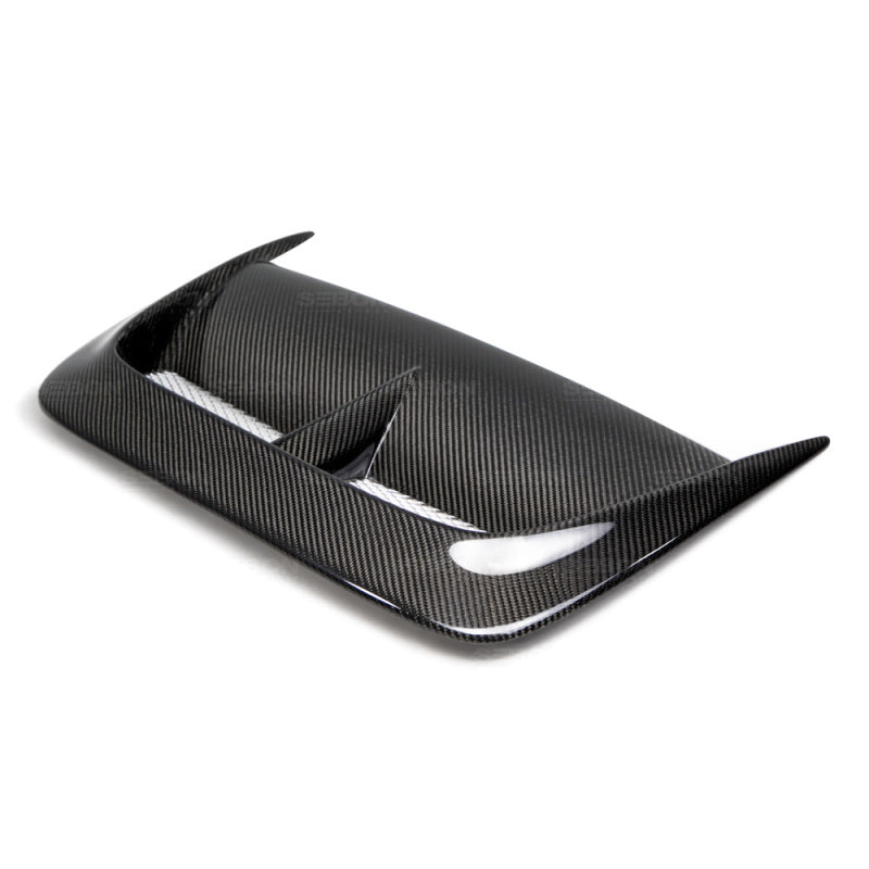 Seibon 04-05 Subaru WRX/STi CW Carbon Fiber Hood Scoop - Only Fits OEM Hoods (Not Seibon Hoods) 0