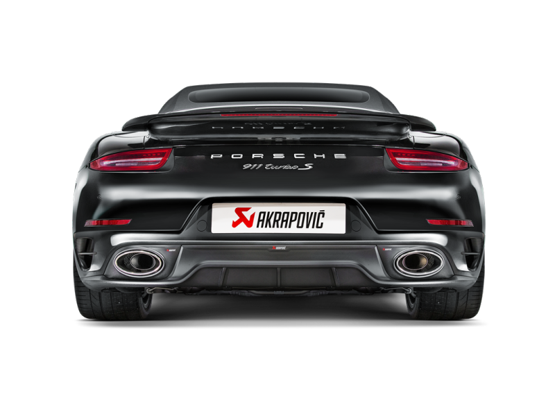 Akrapovic 14-15 Porsche 911 Turbo/Turbo S (991) Slip-On Line (Titanium) w/ Carbon Titanium Tips 6