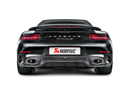 Akrapovic 14-15 Porsche 911 Turbo/Turbo S (991) Slip-On Line (Titanium) w/ Carbon Titanium Tips 6