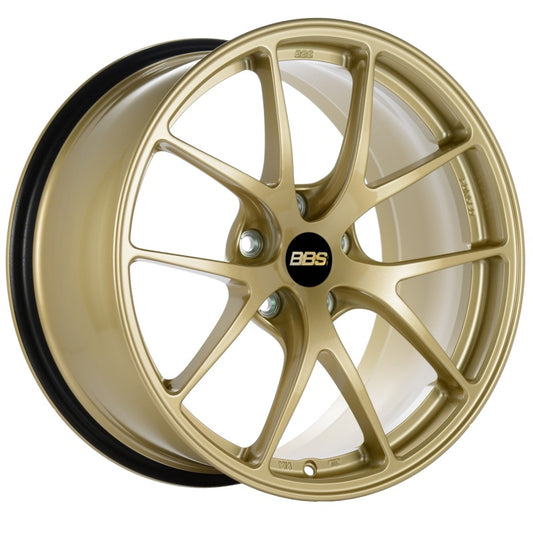 BBS RI-A 18x9.5 5x120 ET27 Gold Wheel -82mm PFS/Clip Required 0