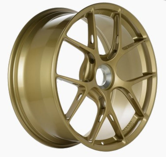 BBS FI-R 20x9.5 ET50 Centerlock Gold Wheel (Porsche GT2RS/GT3RD Front) 0