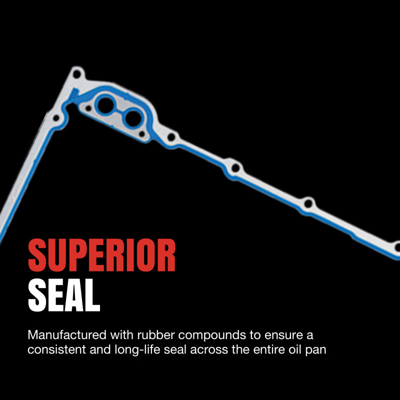 Fel-Pro 09-13 Chevy Silverado 1500/09-13 Corvette Engine Oil Pan Gasket Set - PermaDry Molded Rubber - Camaro & CTS-V