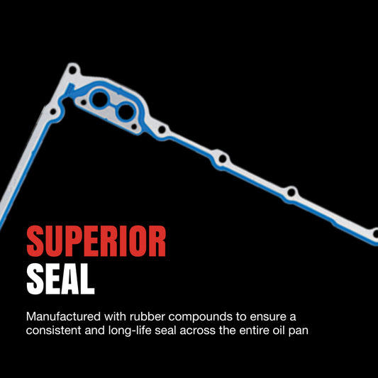 Fel-Pro 09-13 Chevy Silverado 1500/09-13 Corvette Engine Oil Pan Gasket Set - PermaDry Molded Rubber - Camaro & CTS-V