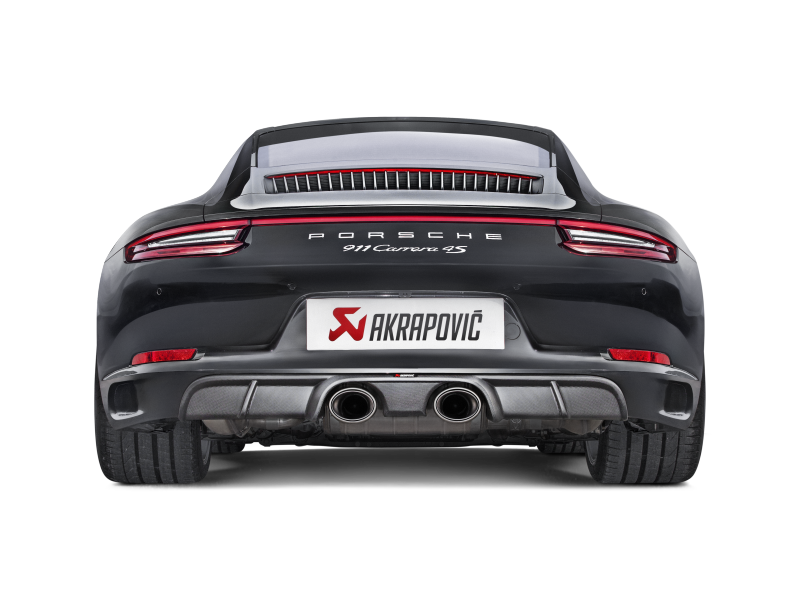 Akrapovic 16-17 Porsche 911 Carrera S/4/4S/GTS (991.2) Slip-On Line (Titanium) w/ Titanium Tips 2