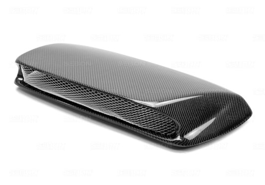 Seibon 02-03 Subaru WRX STi Carbon Fiber Hood Scoop - Only Fits OEM Hoods (Not Seibon Hoods) 0