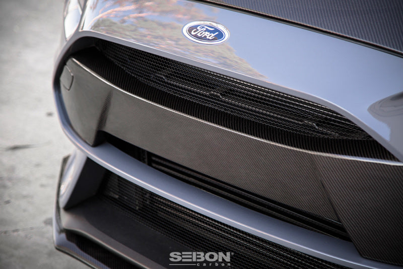 Seibon 16+ Ford Focus RS Carbon Fiber Front Bumper Garnish 1