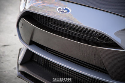 Seibon 16+ Ford Focus RS Carbon Fiber Front Bumper Garnish 1