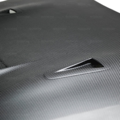 Seibon 09-10 Nissan Skyline R35 GT-R VSII-Dry Carbon Fiber Hood 3