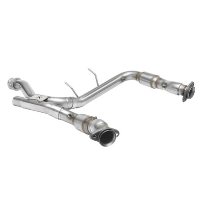Kooks Headers Kooks 17-19 Ford F150 Raptor EcoBoost 3.5L V6 3in Stainless GREEN Catted Turbo Down Pipes