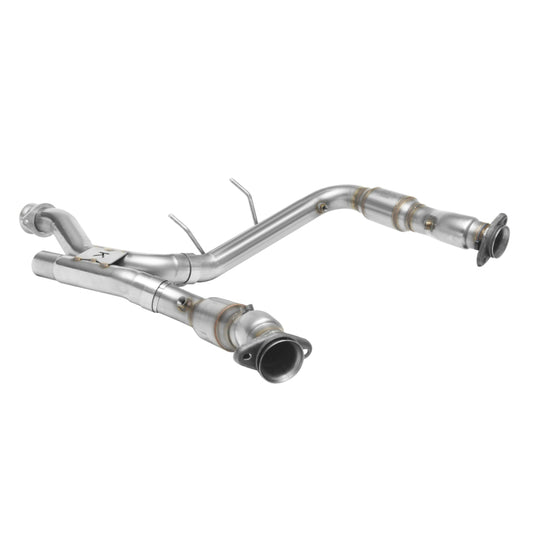 Kooks Headers Kooks 17-19 Ford F150 Raptor EcoBoost 3.5L V6 3in Stainless GREEN Catted Turbo Down Pipes