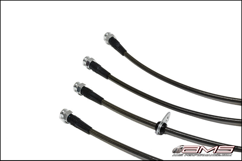 AMS Performance 08-15 Mitsubishi EVO X Stainless Steel Brake Lines (4 Lines) - EVO & Lancer