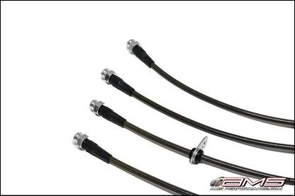 AMS Performance 08-15 Mitsubishi EVO X Stainless Steel Brake Lines (4 Lines) - EVO & Lancer