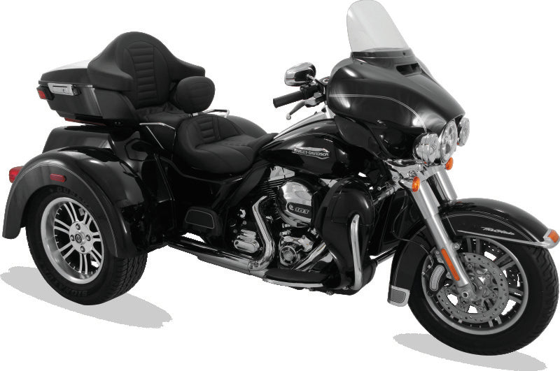 Mustang Motorcycle Mustang 08-21 Harley Electra Glide, Rd Glide, Rd King, Str Glide Touring 1PC Seat Deluxe - Black